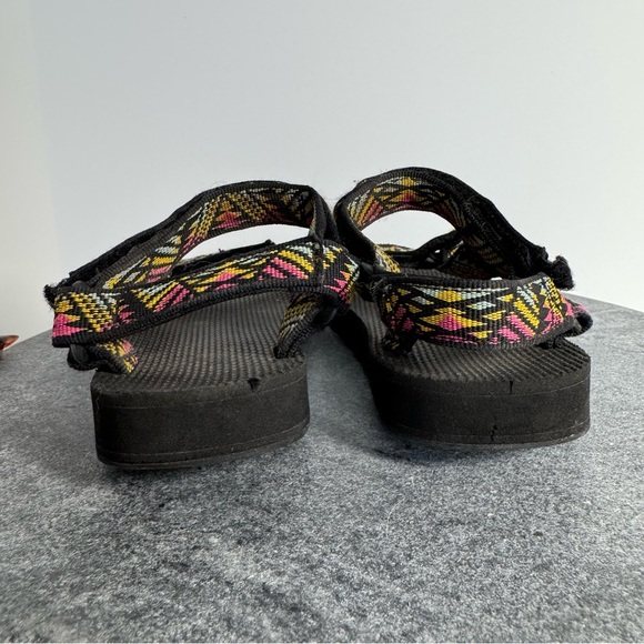 Teva Black Original Colorful Sandals 5 - Picture 4 of 11